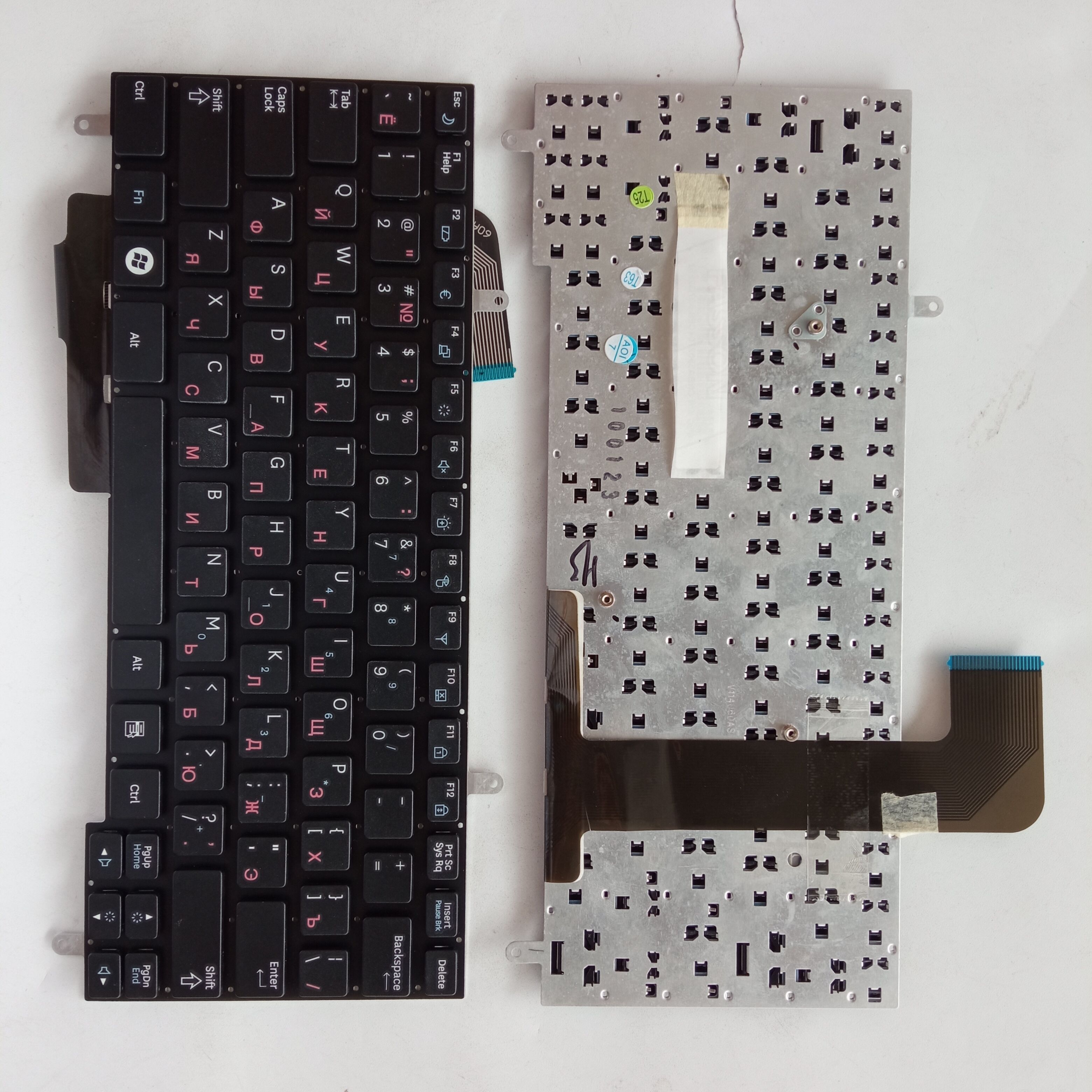 Picture of New Replacement Laptop Keyboard For SAMSUNG N220 BLACK (OEM) RU Layout